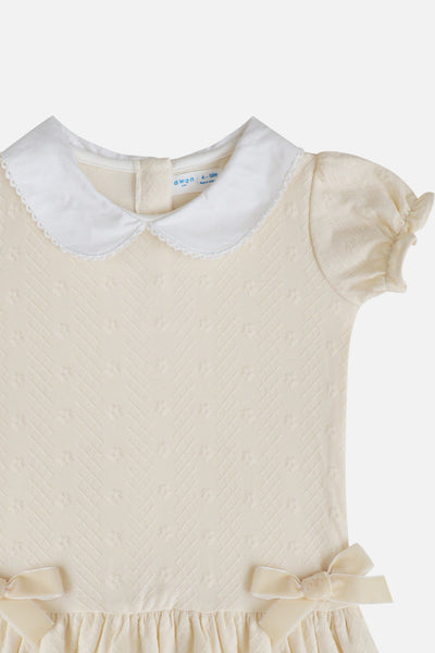KindKnit Ivy Dress in Buttercream