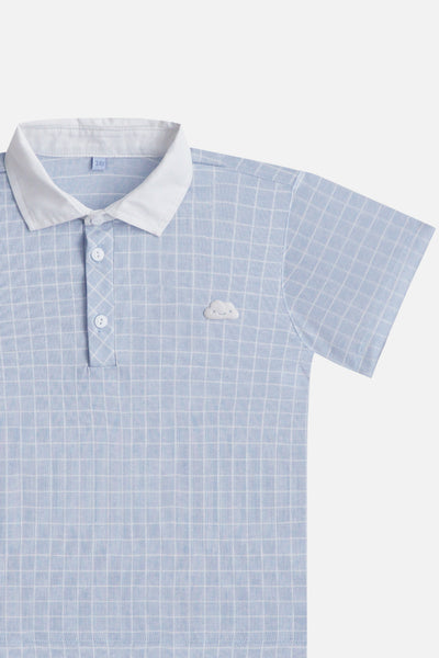 Charlie Polo & Shorts Set in Blue