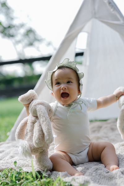 Esme 2 in 1 Soft Rib & TENCEL Onesie in Sage