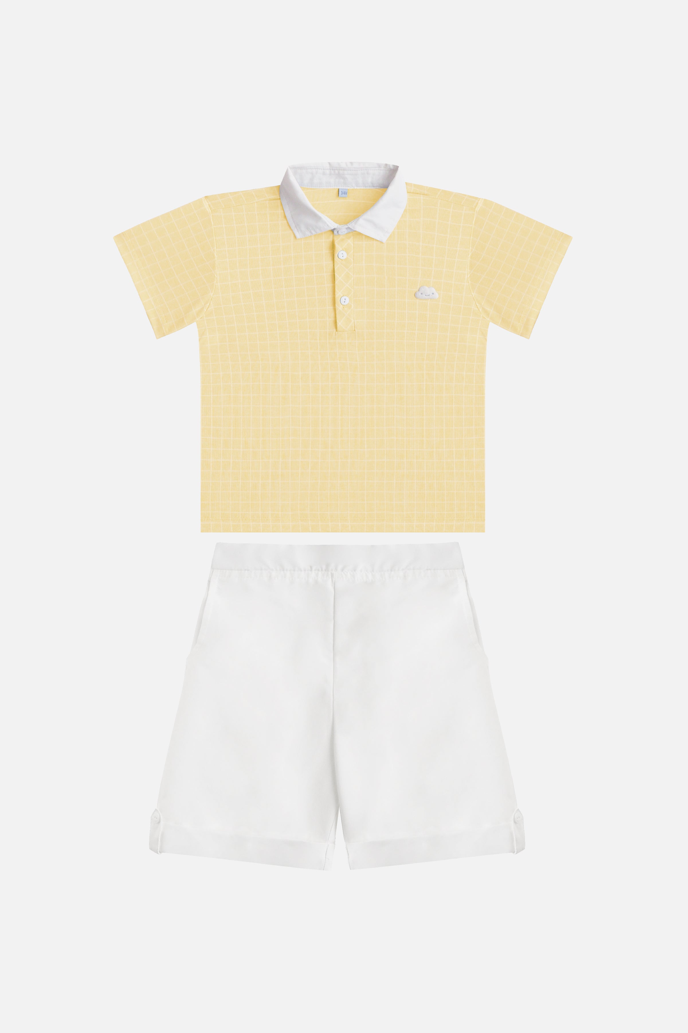 Charlie Polo & Shorts Set in Yellow