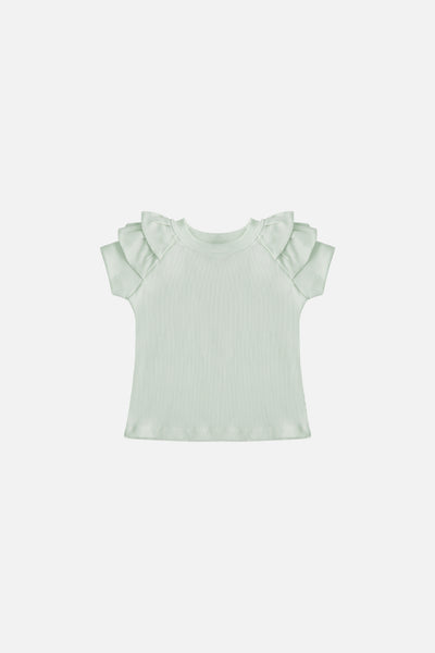 Faye Soft Rib Set in Sage