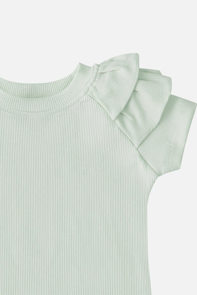 Faye Soft Rib Set in Sage
