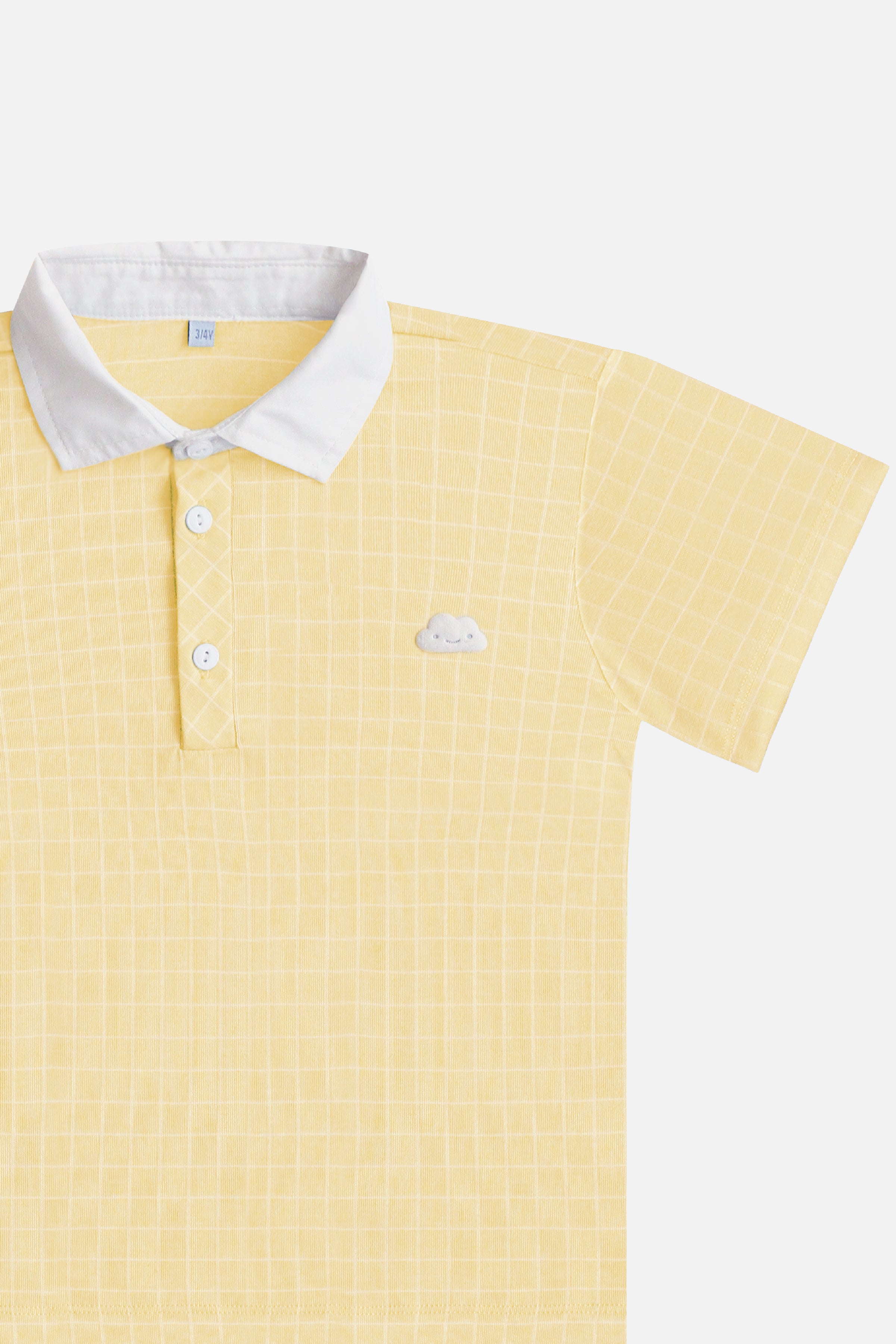 Charlie Polo & Shorts Set in Yellow