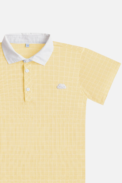 Charlie Polo & Shorts Set in Yellow
