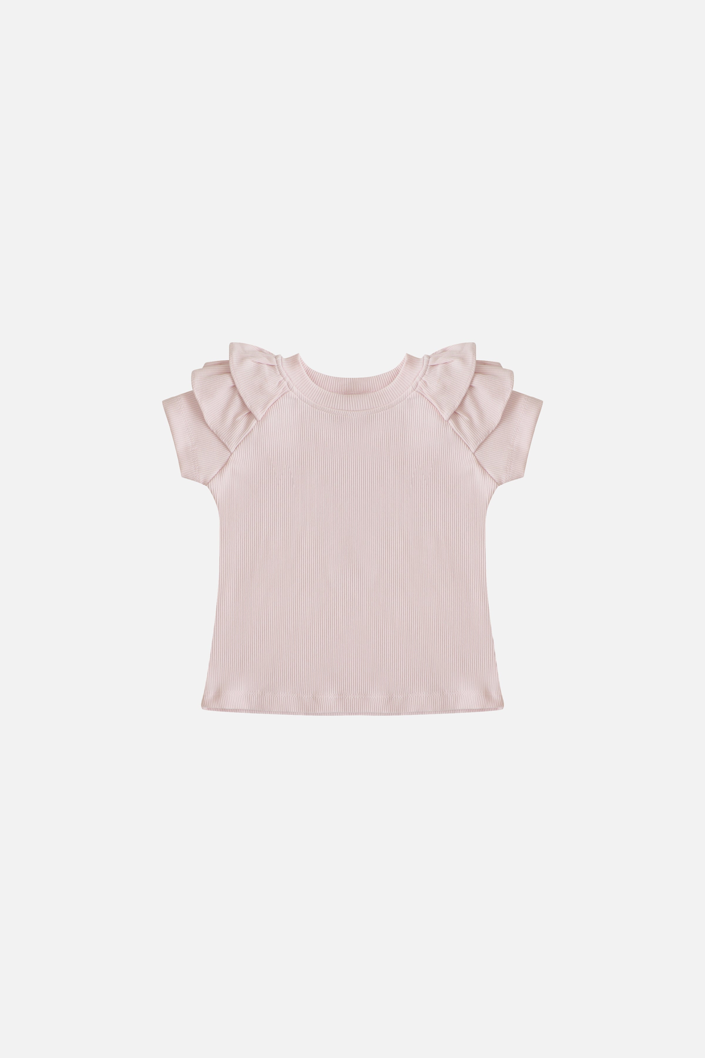 Faye Soft Rib Set in Pink