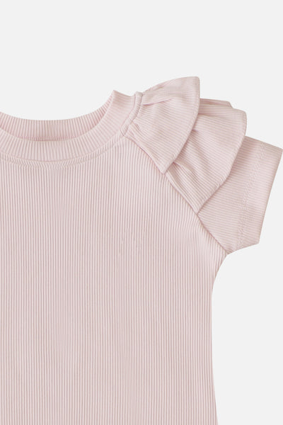 Faye Soft Rib Set in Pink