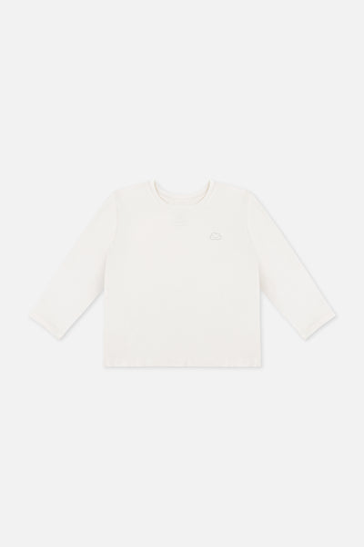 Long Sleeve Tee in White