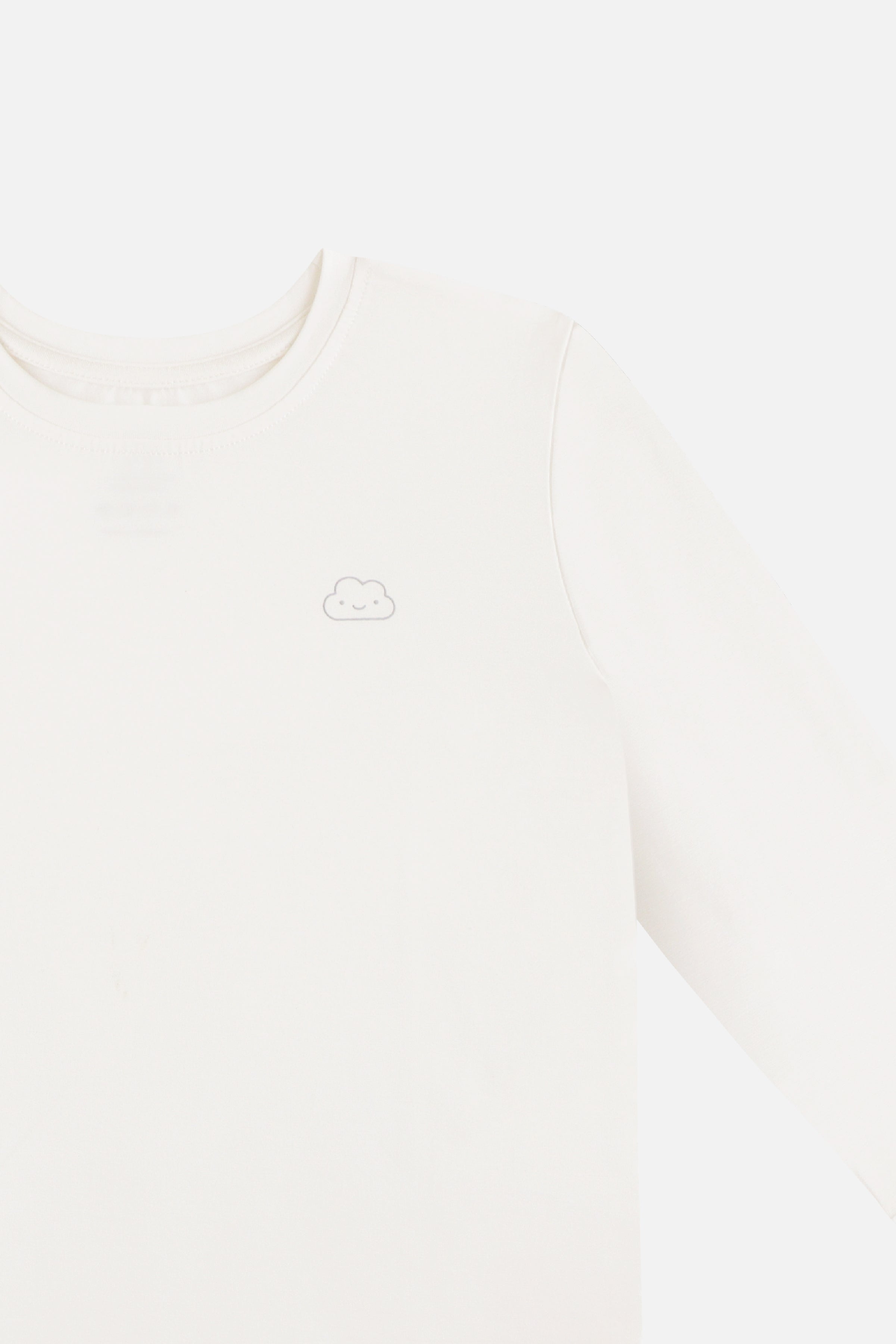Long Sleeve Tee in White