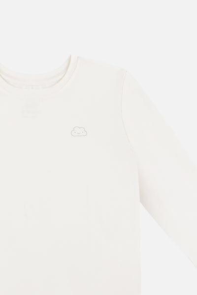 Long Sleeve Tee in White