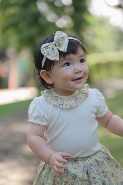 Colette Bow Headband in Yellow