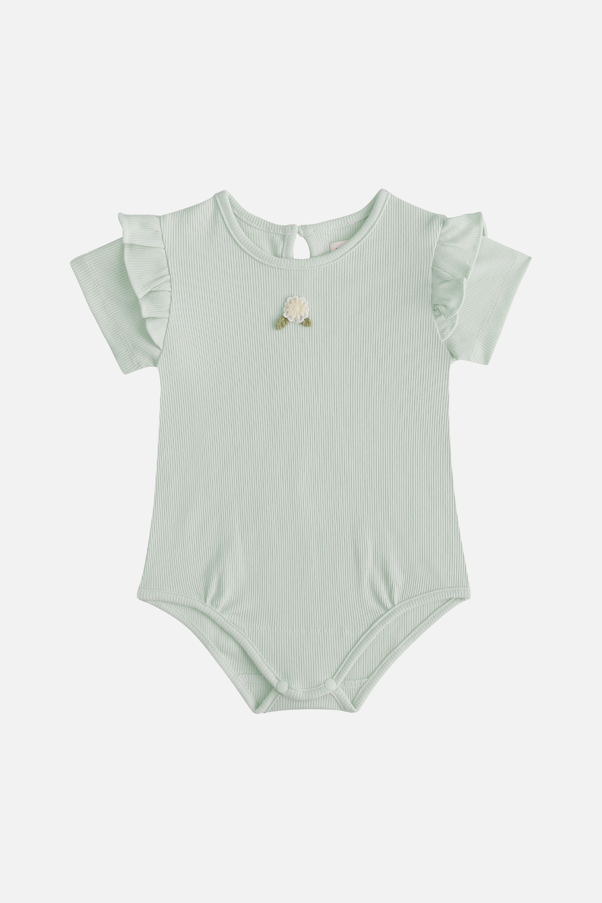 Esme 2 in 1 Soft Rib & TENCEL Onesie in Sage