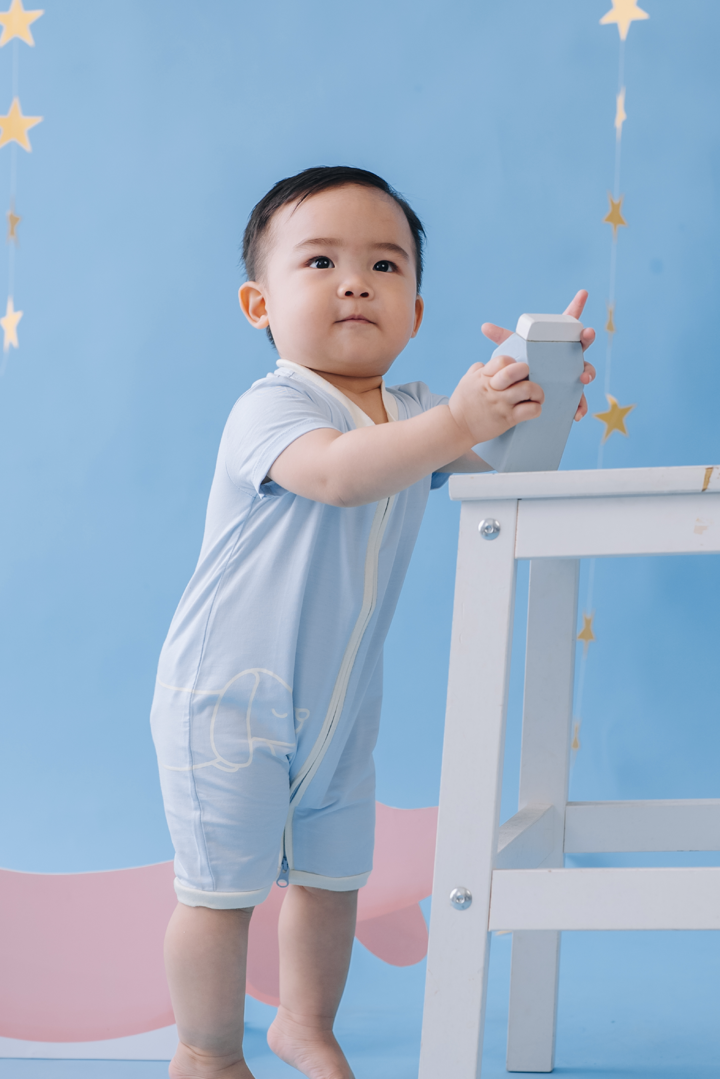 Overtee Zipsuit in Blue