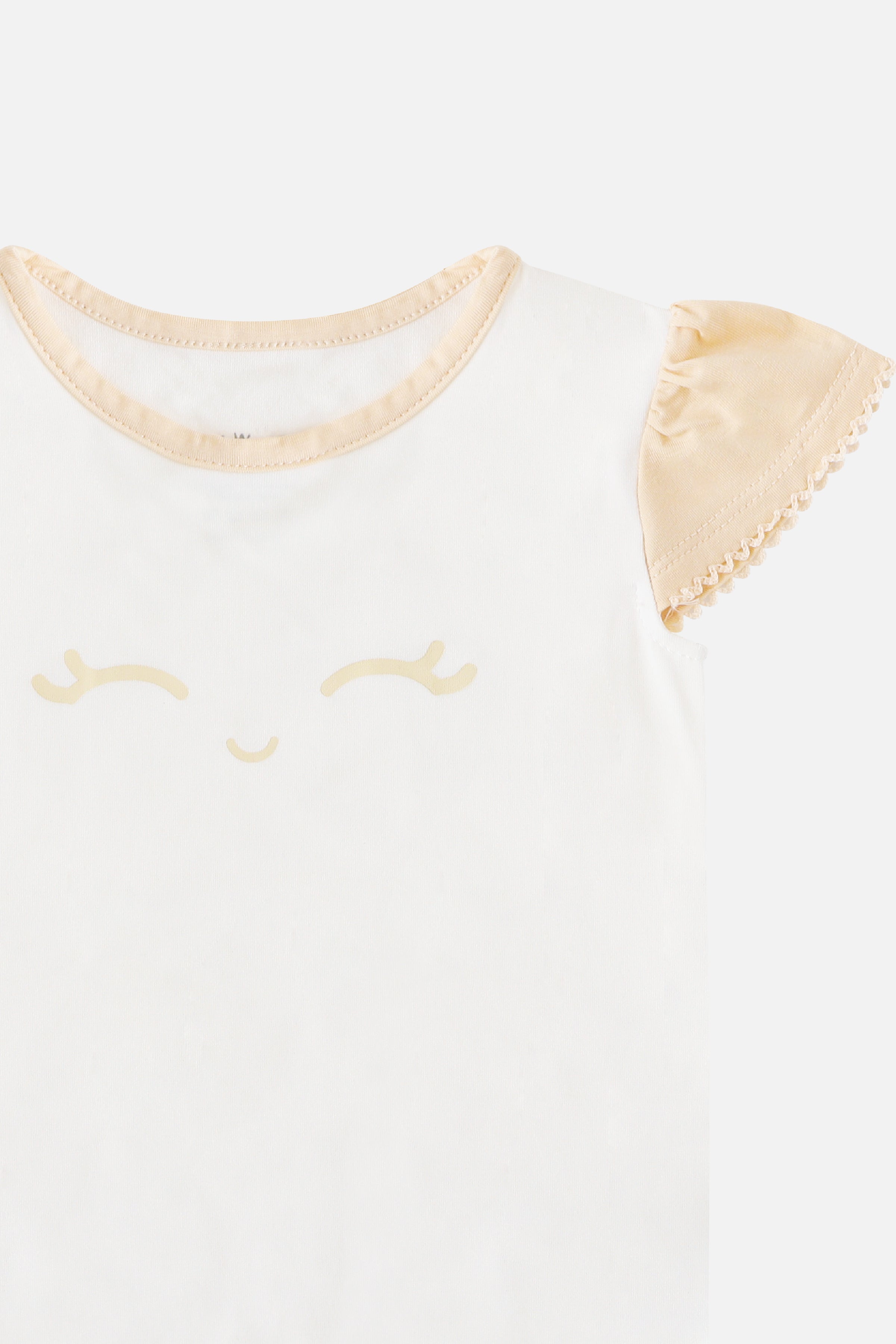 Smiley Luna with Ruffle Bloomer in Yellow