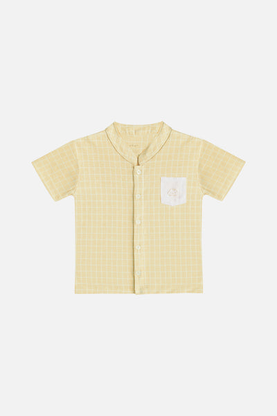 Maxime Top & Suspender Set in Yellow