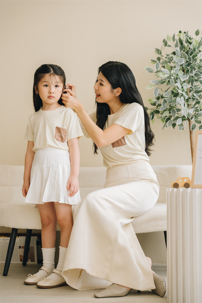 BBB Tencel Kids Tee in Ivory