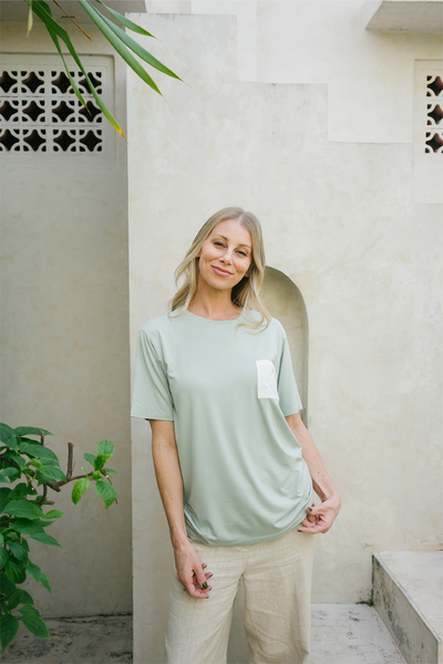 BBB Tencel Adult Tee in Sage