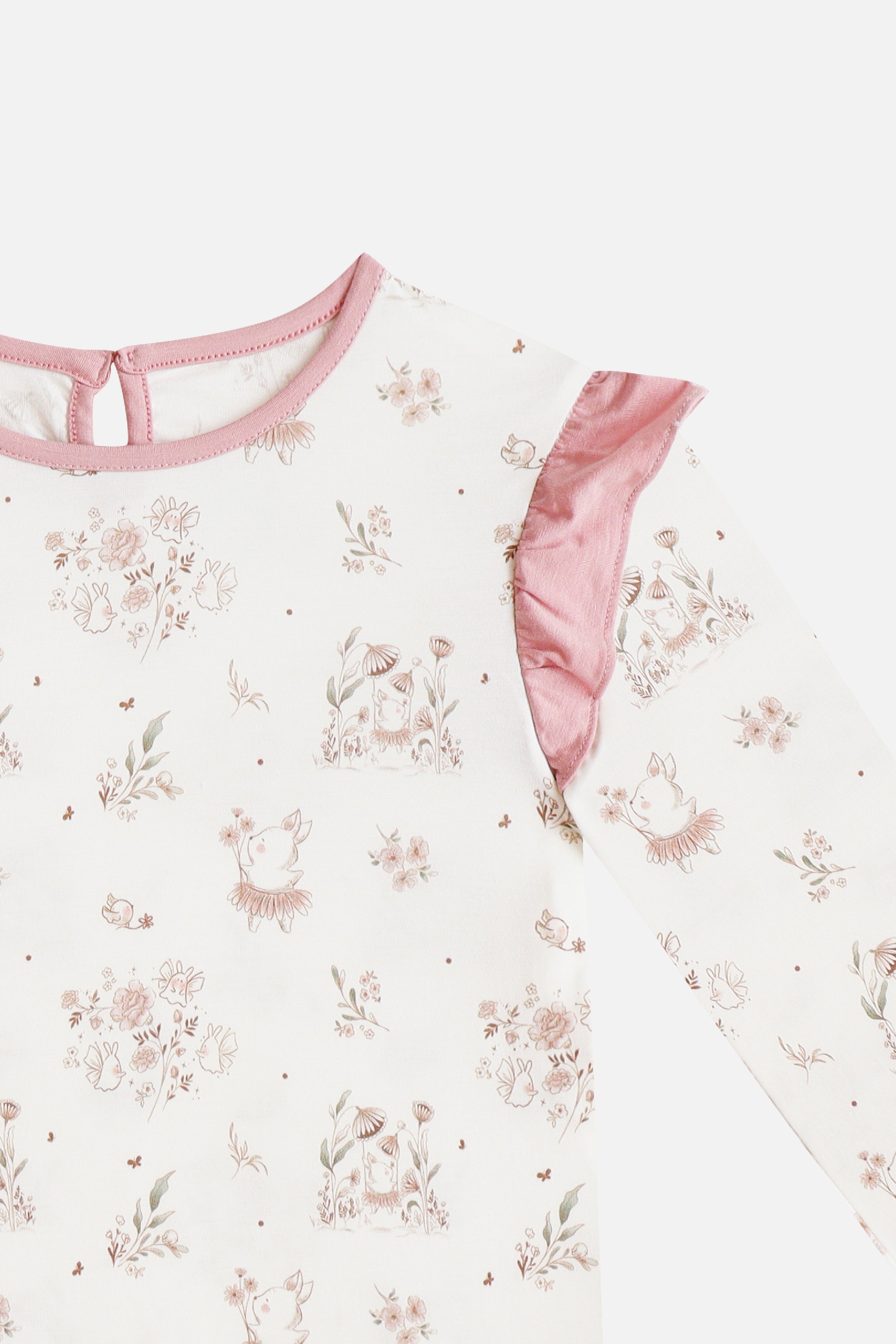 Whimsical Garden Ruffle Pyjamas