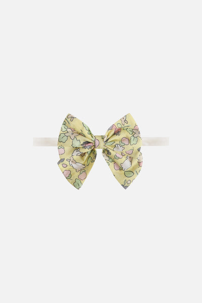 Colette Bow Headband in Yellow