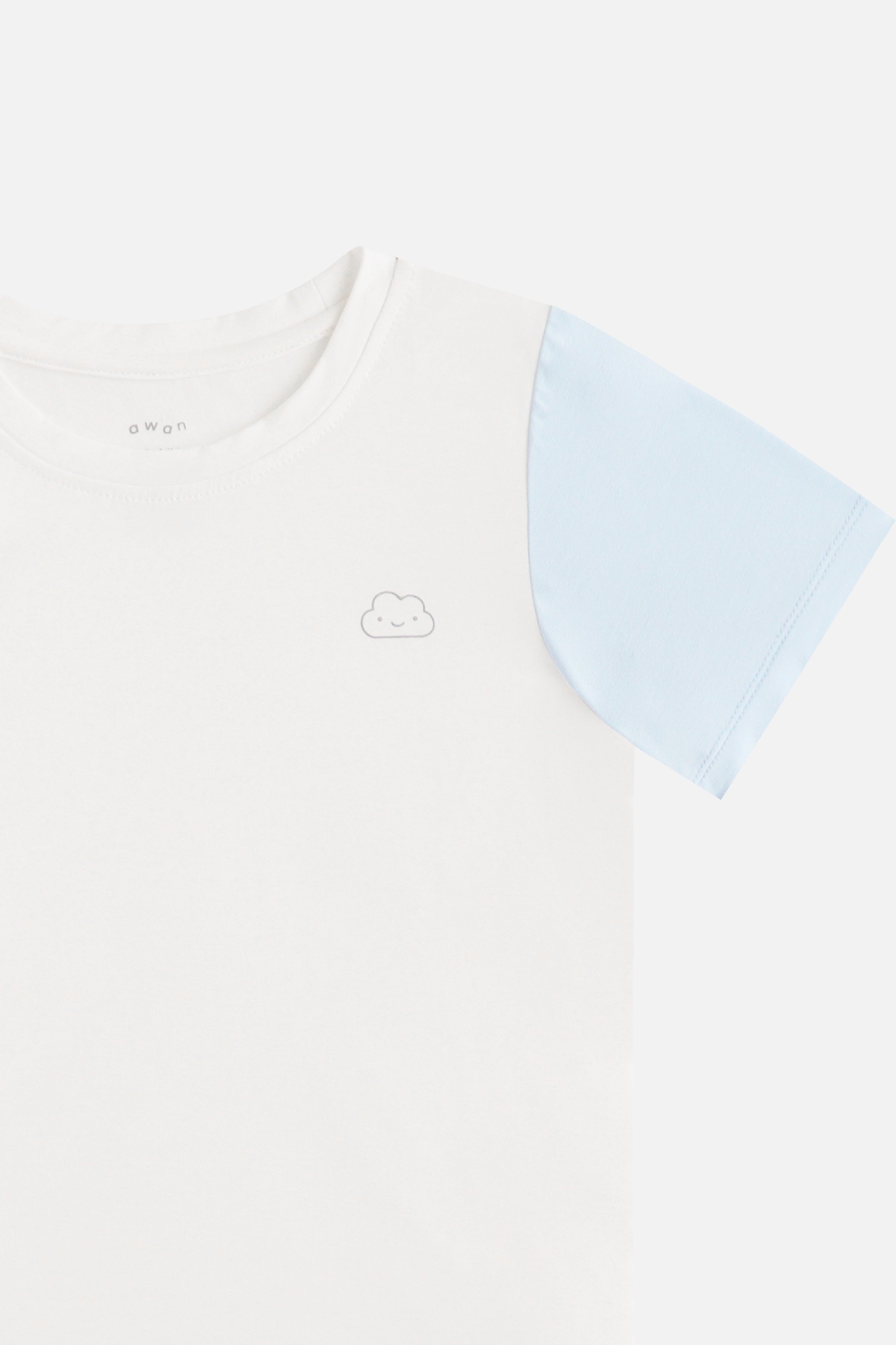 2 pcs Short Sleeves Top in Blue