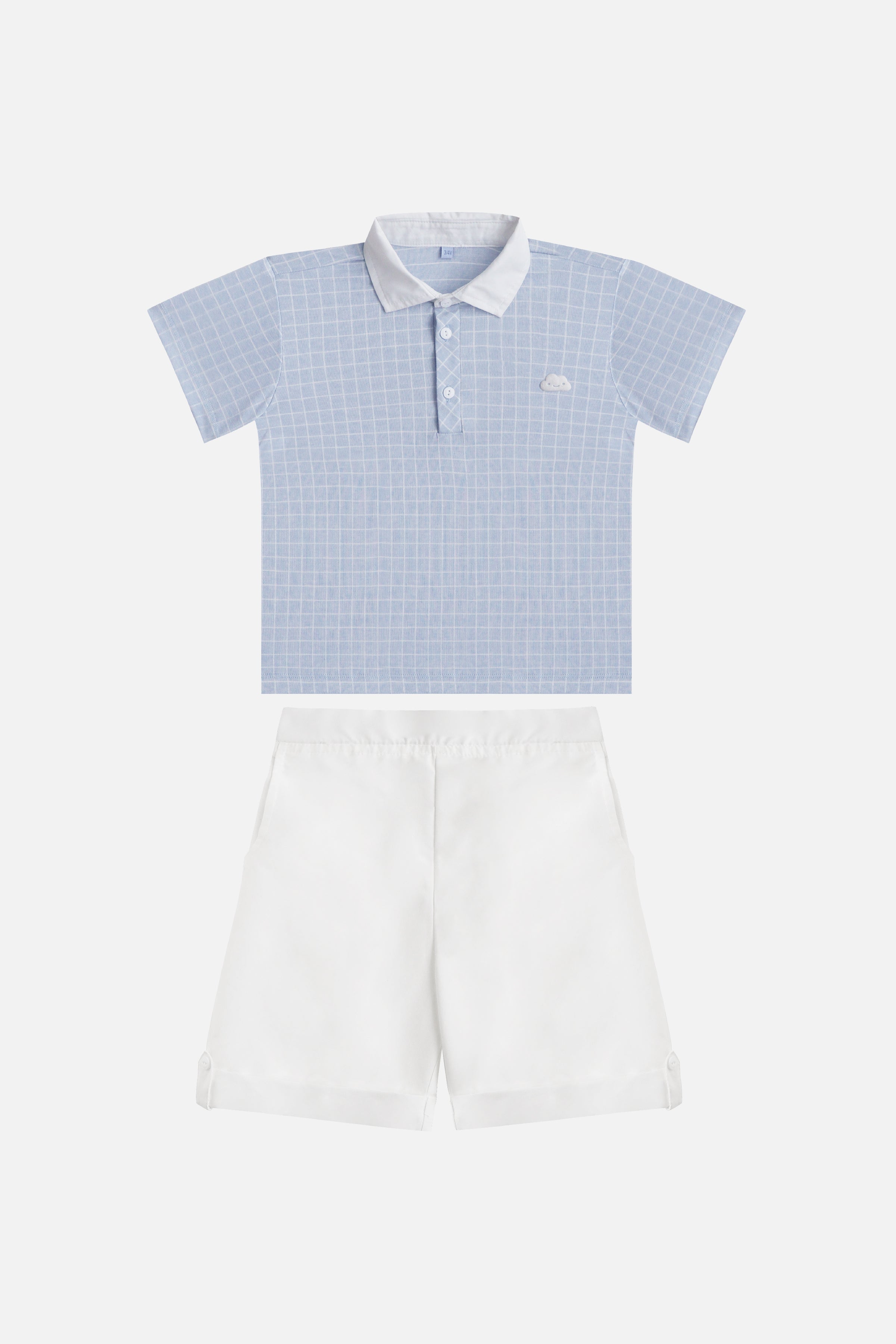 Charlie Polo & Shorts Set in Blue