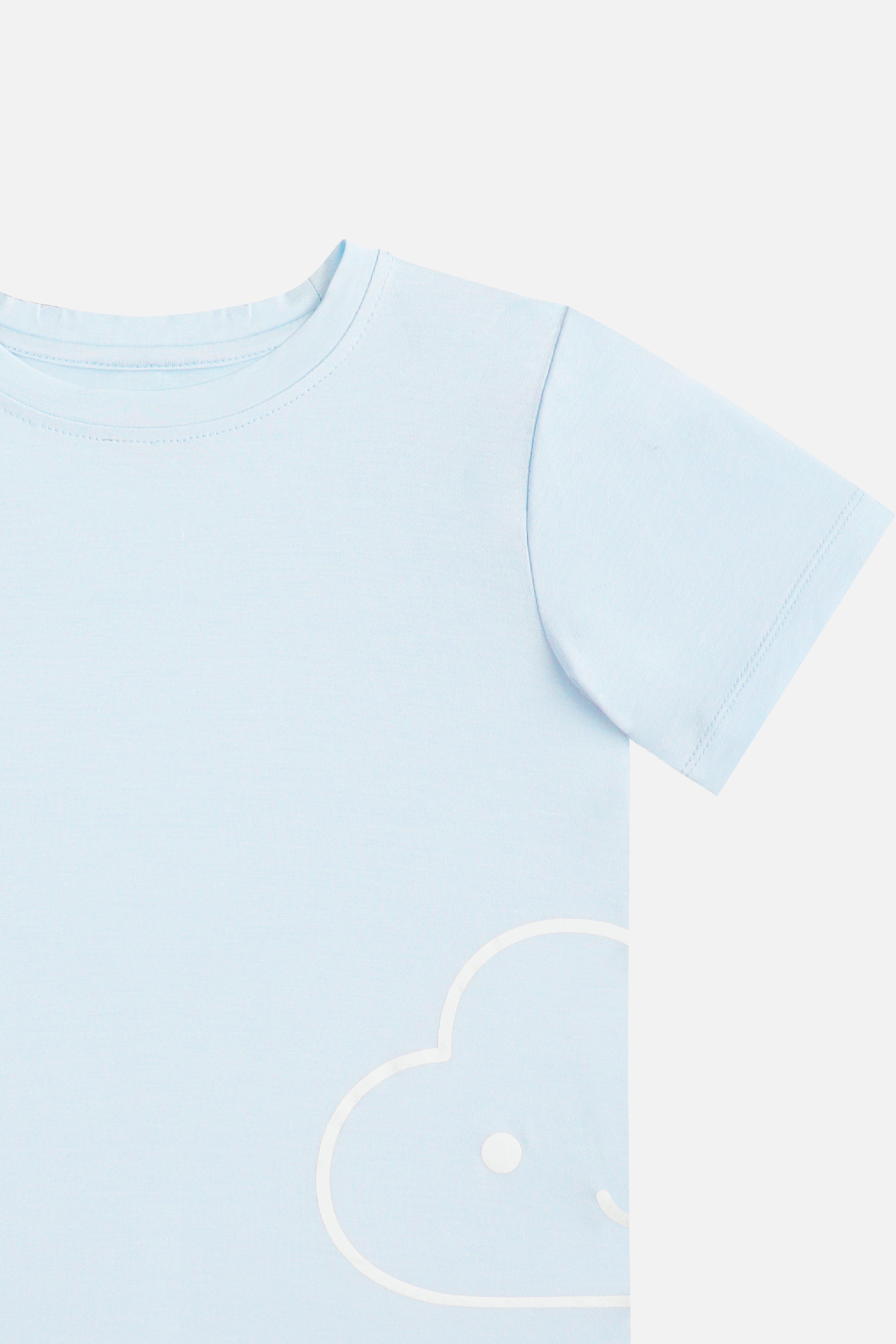 2 pcs Short Sleeves Top in Blue