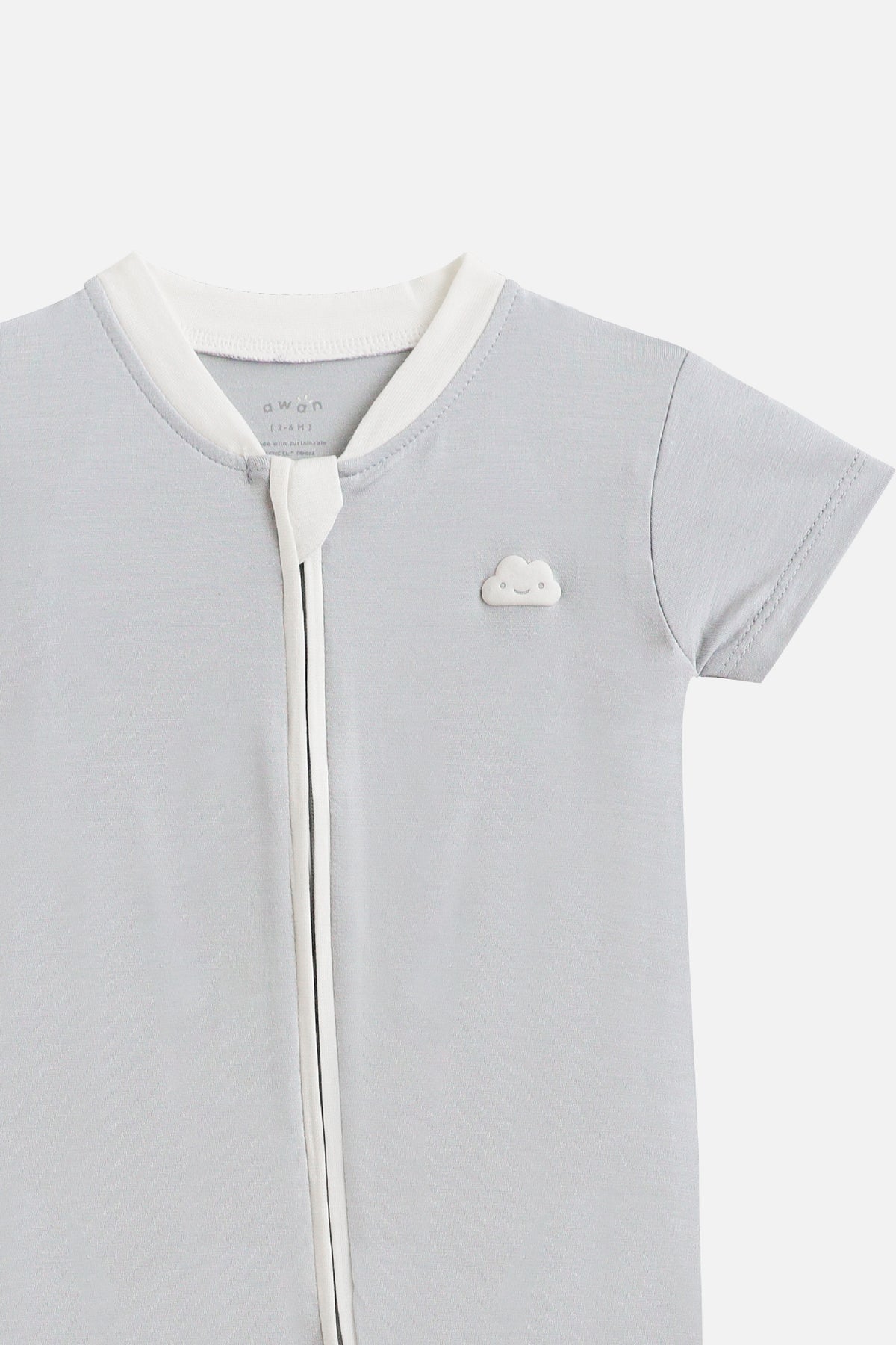 Zip Playsuit in Grey