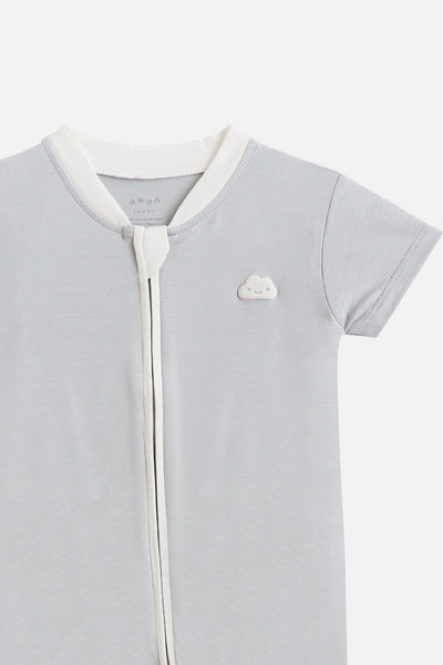 Zip Playsuit in Grey