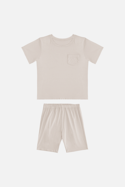 Kids Unisex Set in Beige