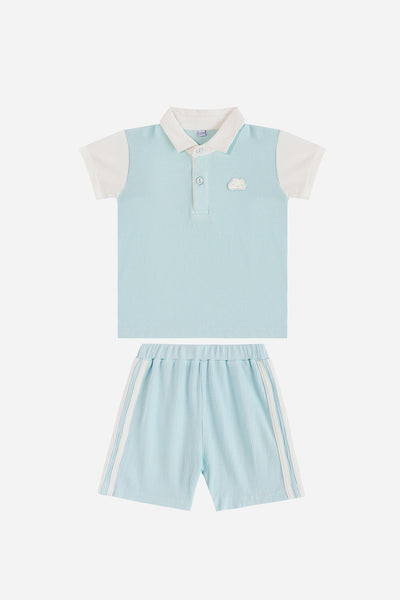 Boy Polo Set in Blue