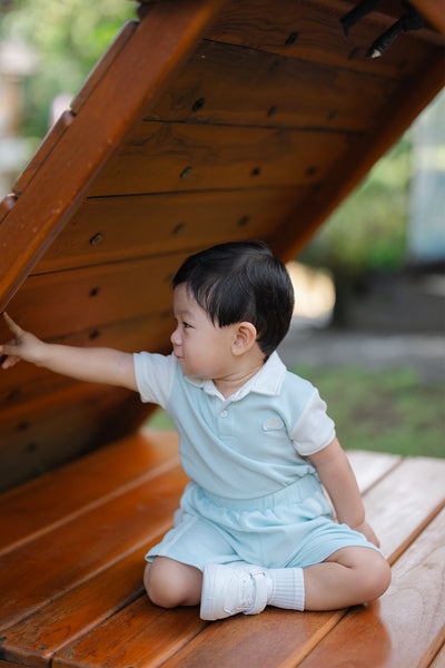 Boy Polo Set in Blue
