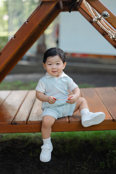 Boy Polo Set in Blue