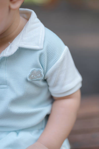 Boy Polo Set in Blue