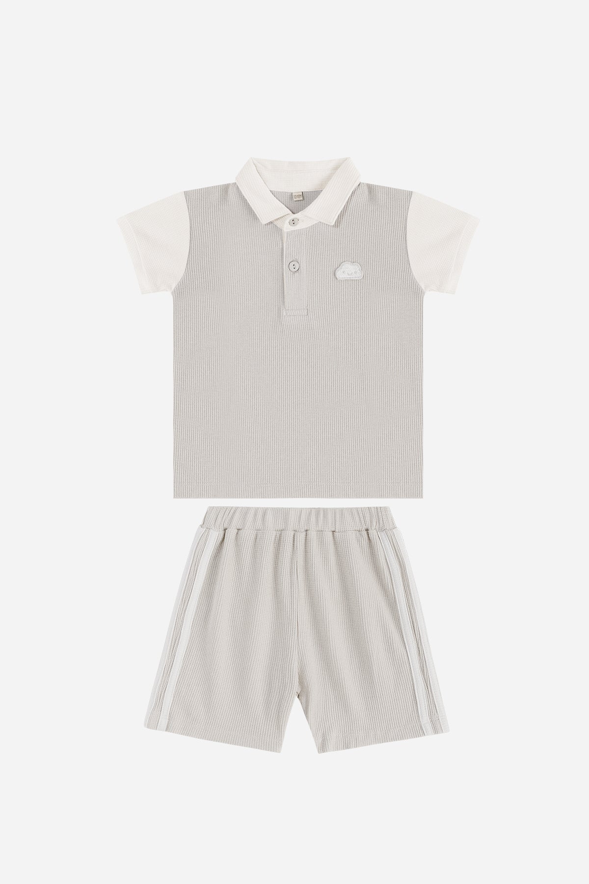 Boy Polo Set in Grey