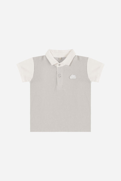 Boy Polo Set in Grey