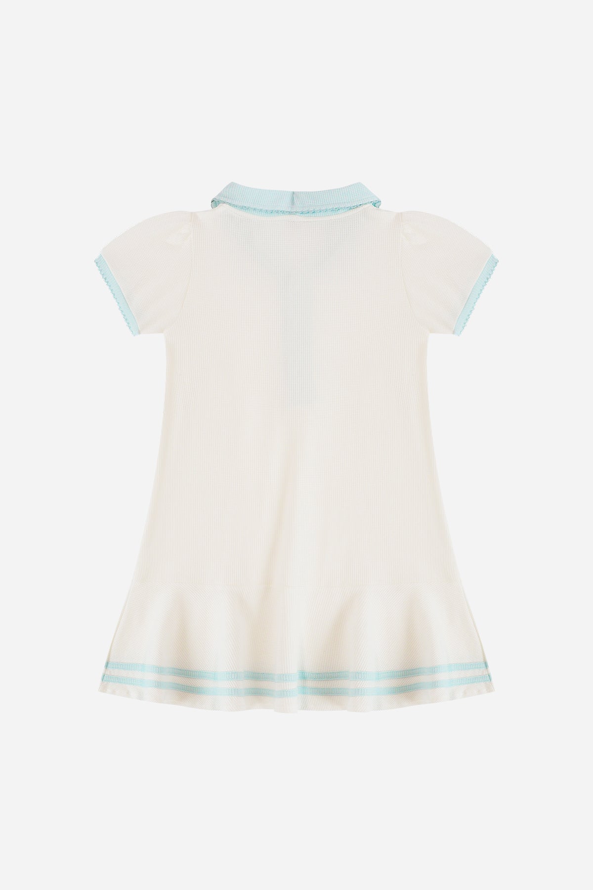 Girl Polo Dress in White