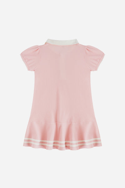 Girl Polo Dress in Pink