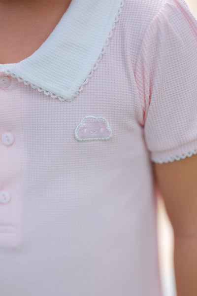 Girl Polo Dress in Pink