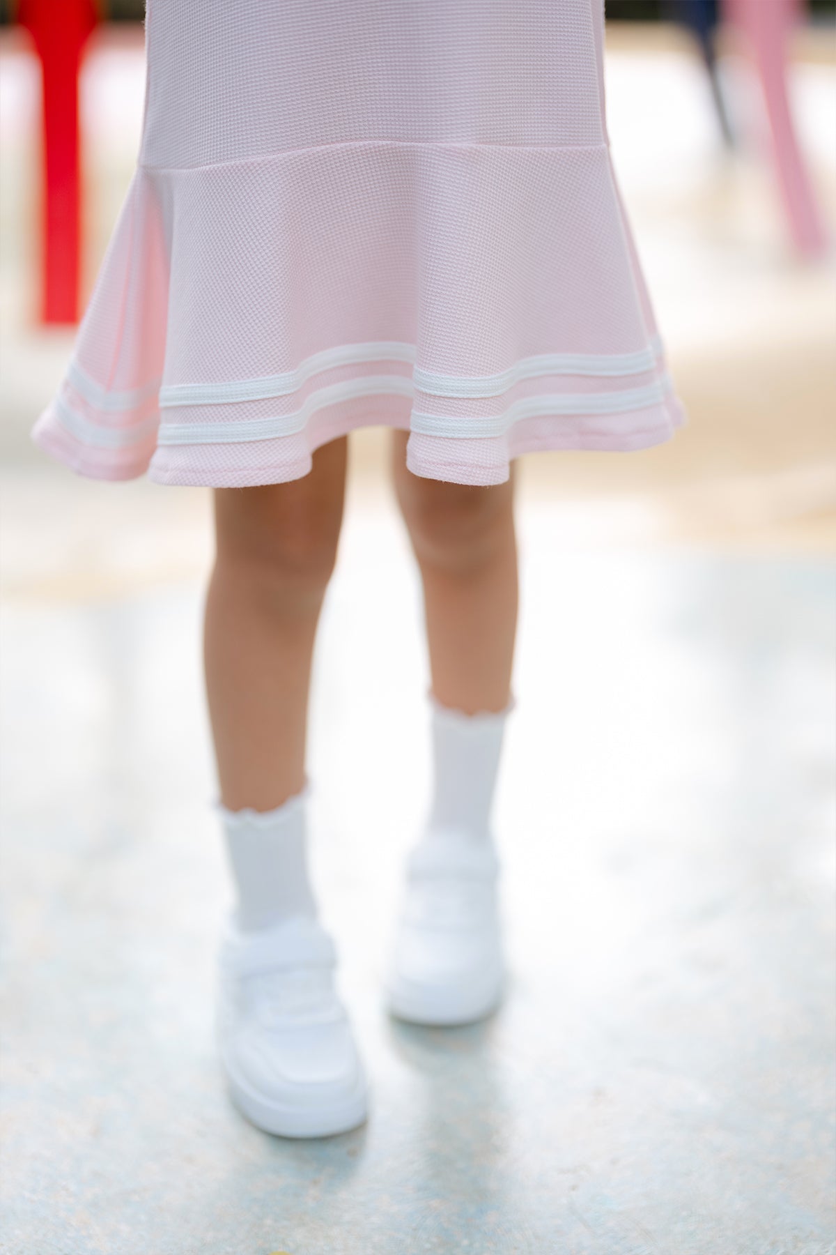 Girl Polo Dress in Pink