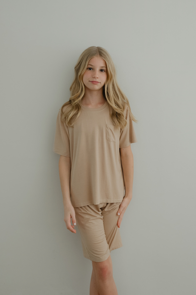 Kids Unisex Set in Nut