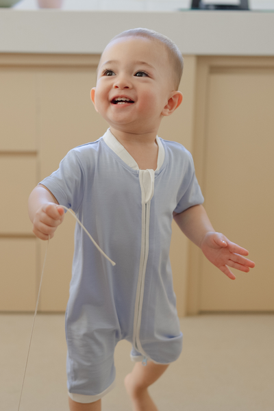 Zip Playsuit Sky Blue