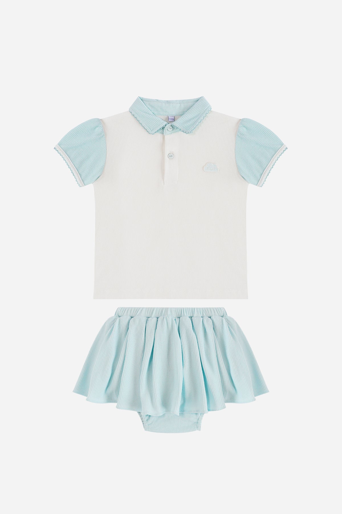 Baby Girl Polo Set in Blue