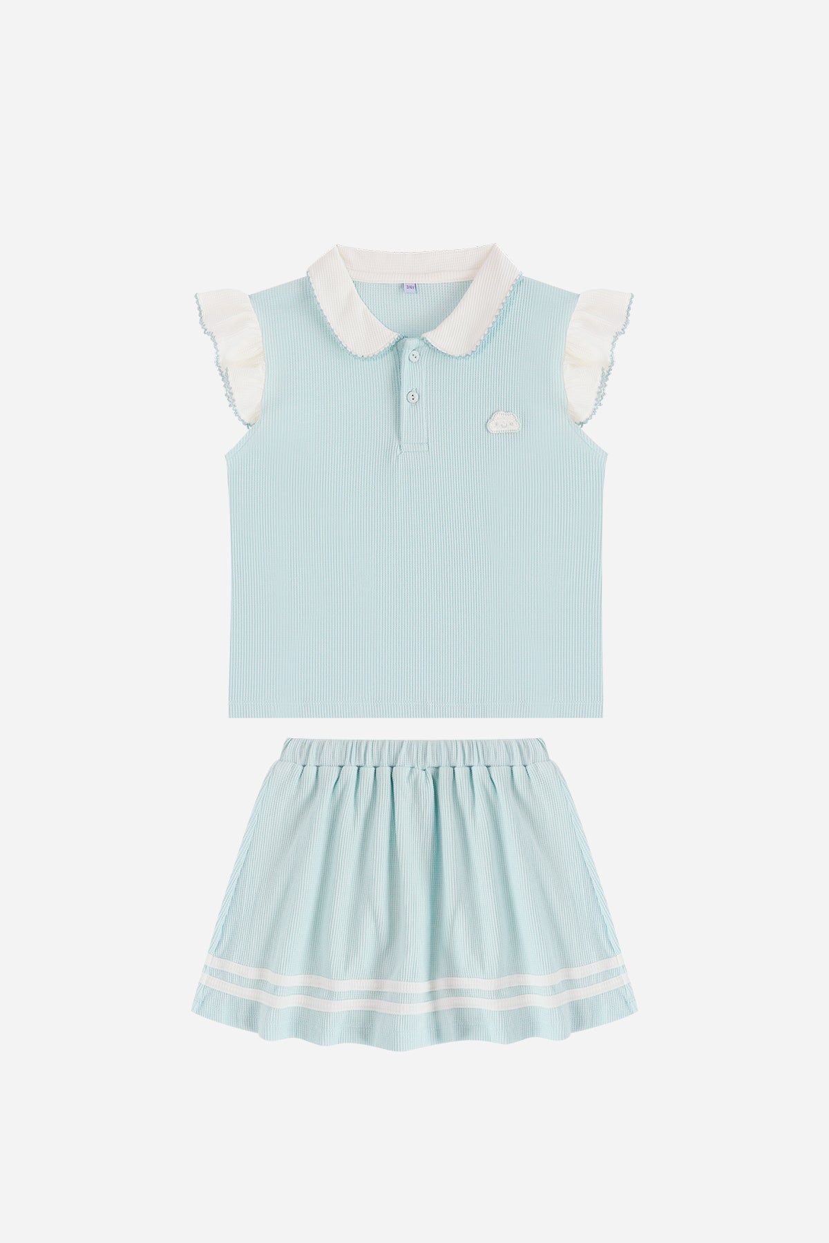 Girl Polo Set in Blue