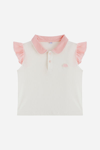 Girl Polo Set in Pink