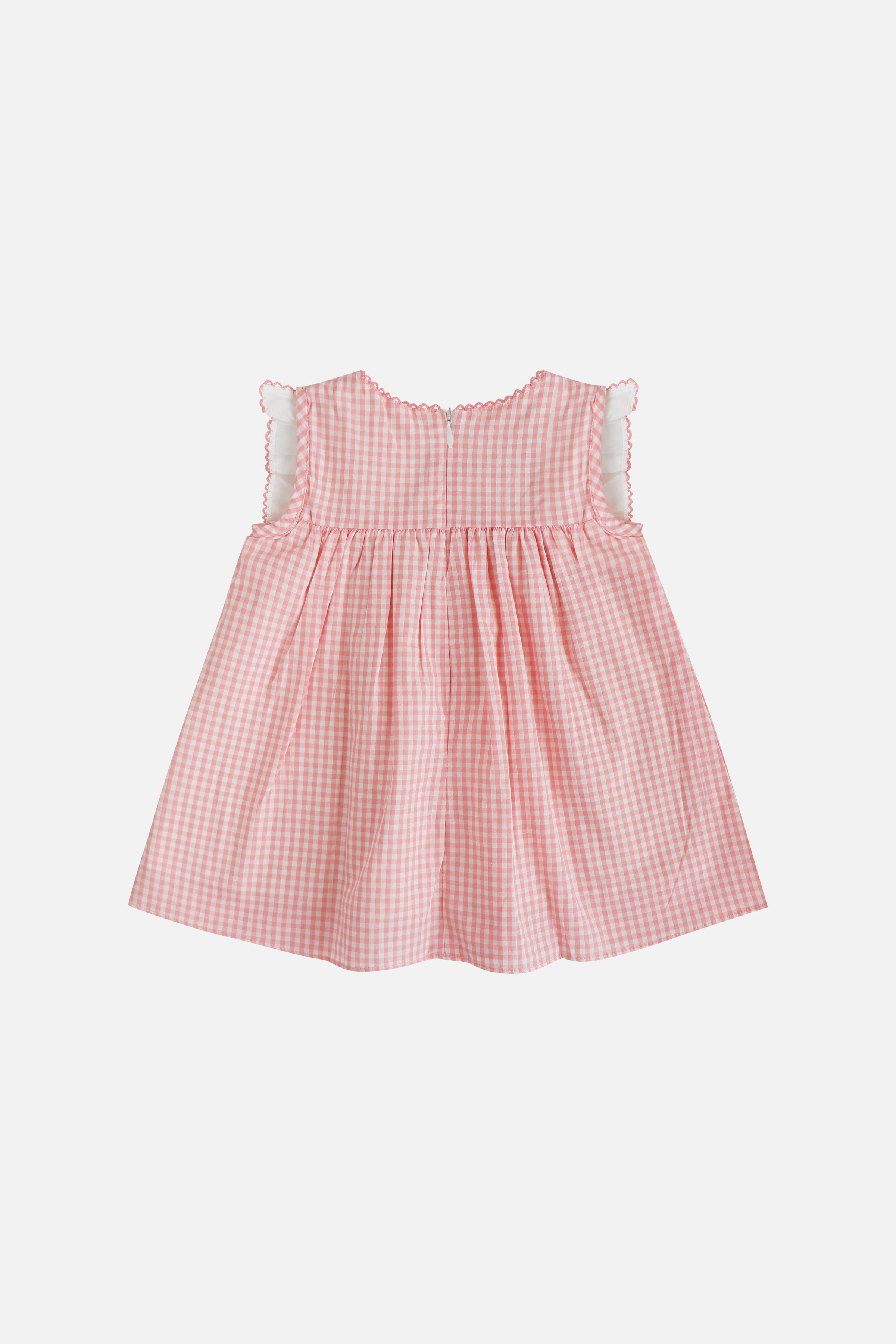 Honey Puff Dress & Bonnet in Berry Blush