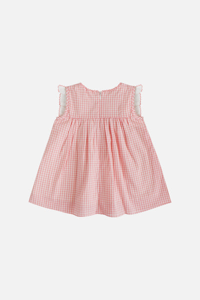Honey Puff Dress & Bonnet in Berry Blush
